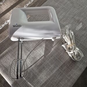 White Rival Hand Mixer - Powerful Vintage Mixer